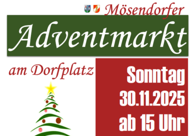 Einladung zum Adventmarkt in Mösendorf 30.11.2025 ab 15:00 Uhr